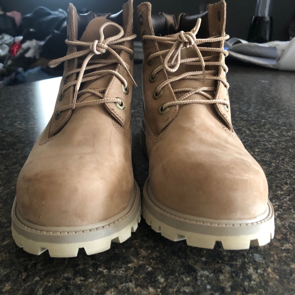 Metallic Tan Timberlands - Picture 4 of 6
